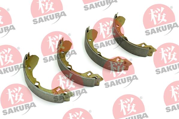 SAKURA 602-00-8820 - Комплект тормозных колодок, барабанные autosila-amz.com