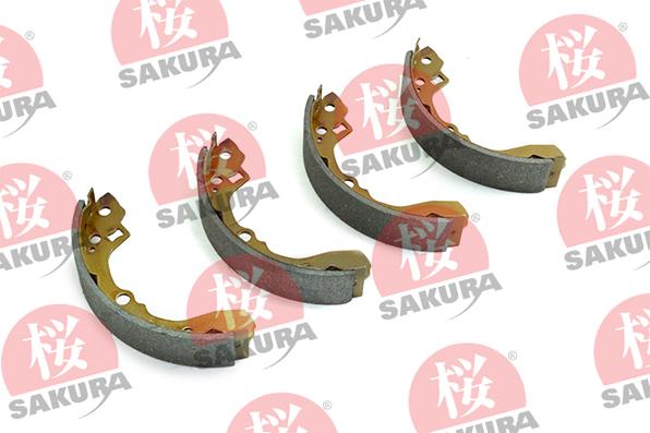 SAKURA 602-03-8800 - Комплект тормозных колодок, барабанные autosila-amz.com