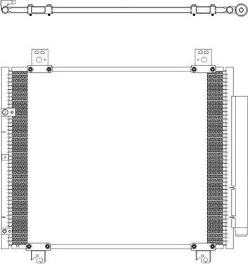 SAKURA Automotive 5461-9832 - Конденсатор кондиционера autosila-amz.com