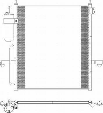 SAKURA Automotive 5321-9803 - Конденсатор кондиционера autosila-amz.com