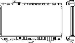 SAKURA Automotive 1461-0250 - Радиатор, охлаждение двигателя autosila-amz.com