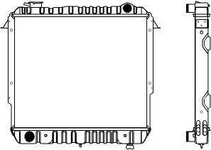 SAKURA Automotive 1231-0210 - Радиатор, охлаждение двигателя autosila-amz.com