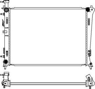 SAKURA Automotive 3451-1016 - Радиатор, охлаждение двигателя autosila-amz.com