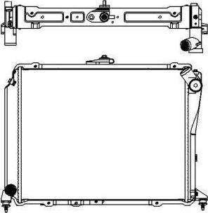 SAKURA Automotive 3462-1007 - Радиатор, охлаждение двигателя autosila-amz.com