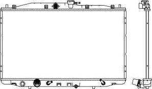 SAKURA Automotive 3071-1014 - Радиатор, охлаждение двигателя autosila-amz.com