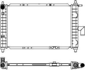 SAKURA Automotive 3141-1005 - Радиатор, охлаждение двигателя autosila-amz.com