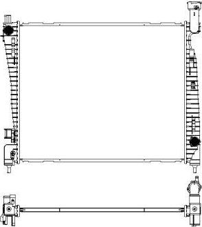 SAKURA Automotive 3131-8509 - Радиатор, охлаждение двигателя autosila-amz.com