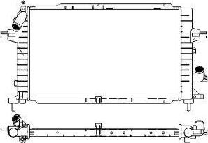 SAKURA Automotive 3351-1011 - Радиатор, охлаждение двигателя autosila-amz.com