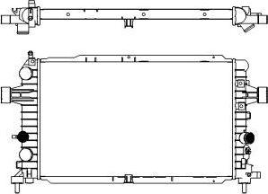 SAKURA Automotive 3351-1029 - Радиатор, охлаждение двигателя autosila-amz.com