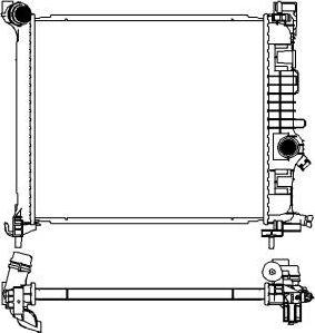 SAKURA Automotive 3351-8501 - Радиатор, охлаждение двигателя autosila-amz.com