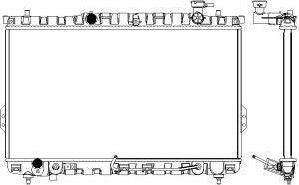 SAKURA Automotive 3221-1006 - Радиатор, охлаждение двигателя autosila-amz.com