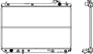 SAKURA Automotive 2461-1004 - Радиатор, охлаждение двигателя autosila-amz.com