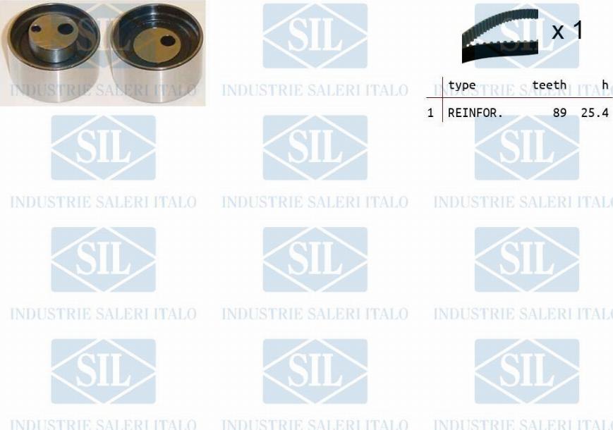 Saleri SIL TK1400 - Комплект зубчатого ремня ГРМ autosila-amz.com