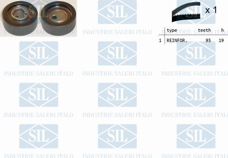 Saleri SIL TK1403 - Комплект зубчатого ремня ГРМ autosila-amz.com