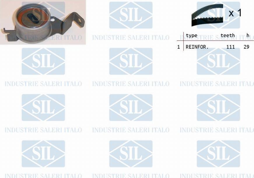 Saleri SIL TK1402 - Комплект зубчатого ремня ГРМ autosila-amz.com