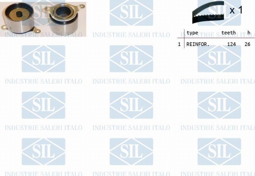 Saleri SIL TK1414 - Комплект зубчатого ремня ГРМ autosila-amz.com