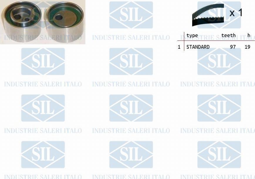 Saleri SIL TK1413 - Комплект зубчатого ремня ГРМ autosila-amz.com