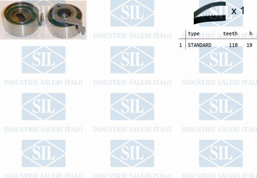 Saleri SIL TK1483 - Комплект зубчатого ремня ГРМ autosila-amz.com