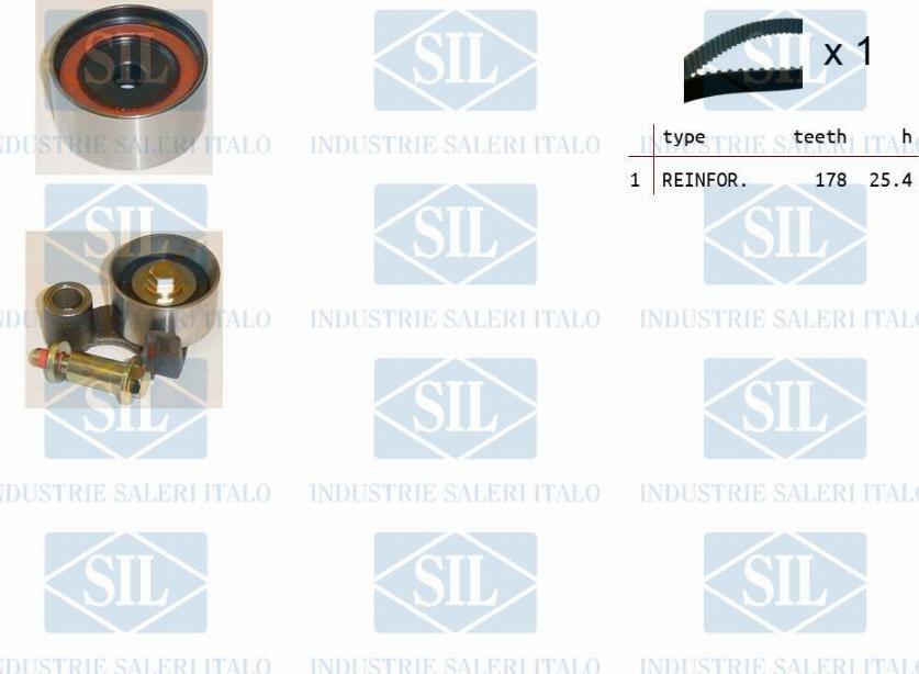 Saleri SIL TK1432 - Комплект зубчатого ремня ГРМ autosila-amz.com