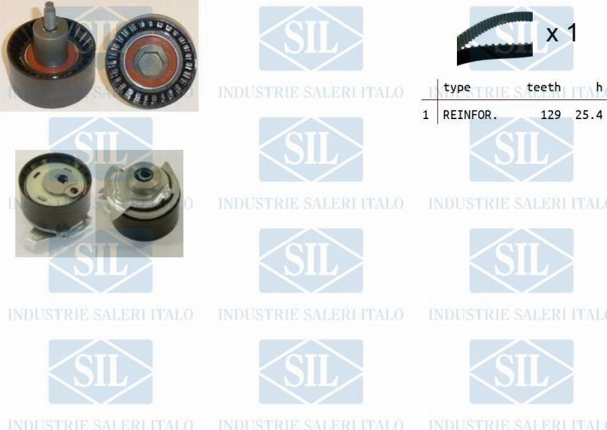 Saleri SIL TK1420 - Комплект зубчатого ремня ГРМ autosila-amz.com