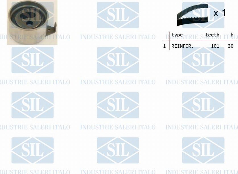 Saleri SIL TK1428 - Комплект зубчатого ремня ГРМ autosila-amz.com