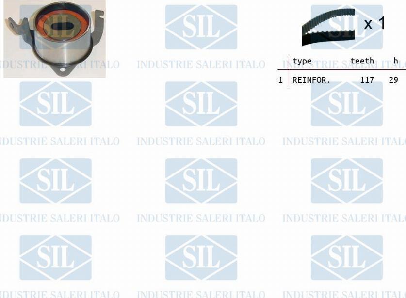 Saleri SIL TK1473 - Комплект зубчатого ремня ГРМ autosila-amz.com
