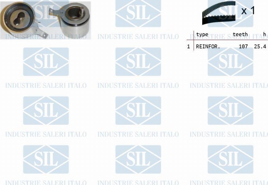 Saleri SIL TK1099 - Комплект зубчатого ремня ГРМ autosila-amz.com
