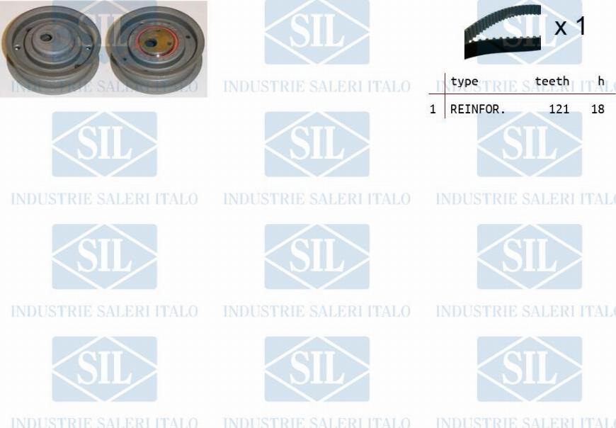 Saleri SIL TK1095 - Комплект зубчатого ремня ГРМ autosila-amz.com