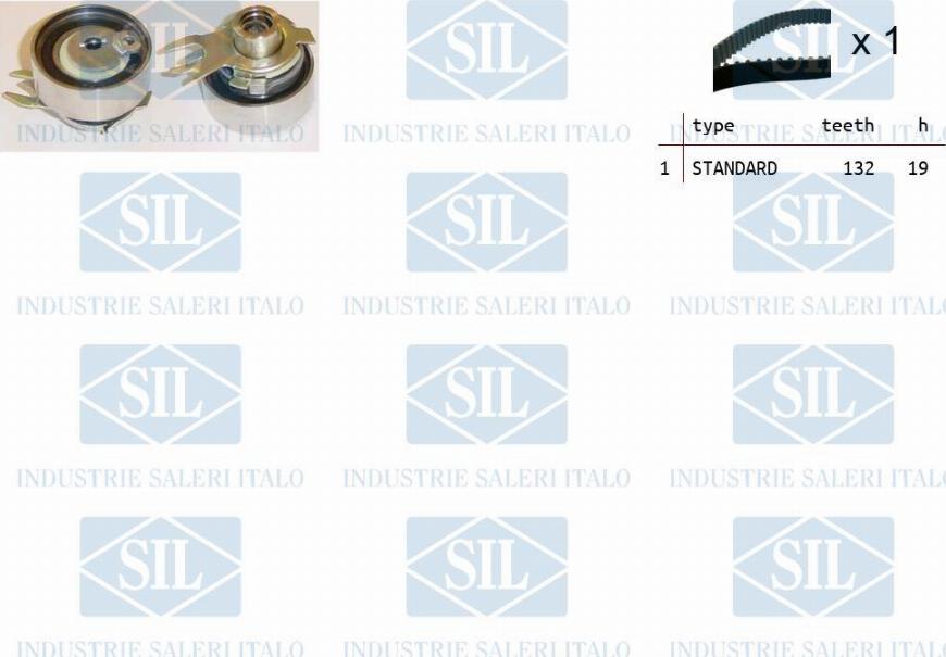 Saleri SIL TK1096 - Комплект зубчатого ремня ГРМ autosila-amz.com