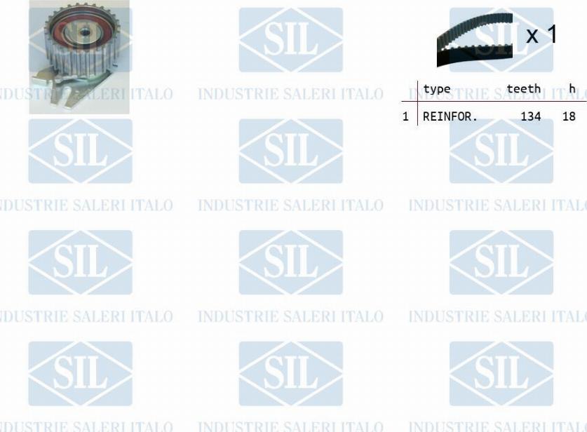 Saleri SIL TK1098 - Комплект зубчатого ремня ГРМ autosila-amz.com