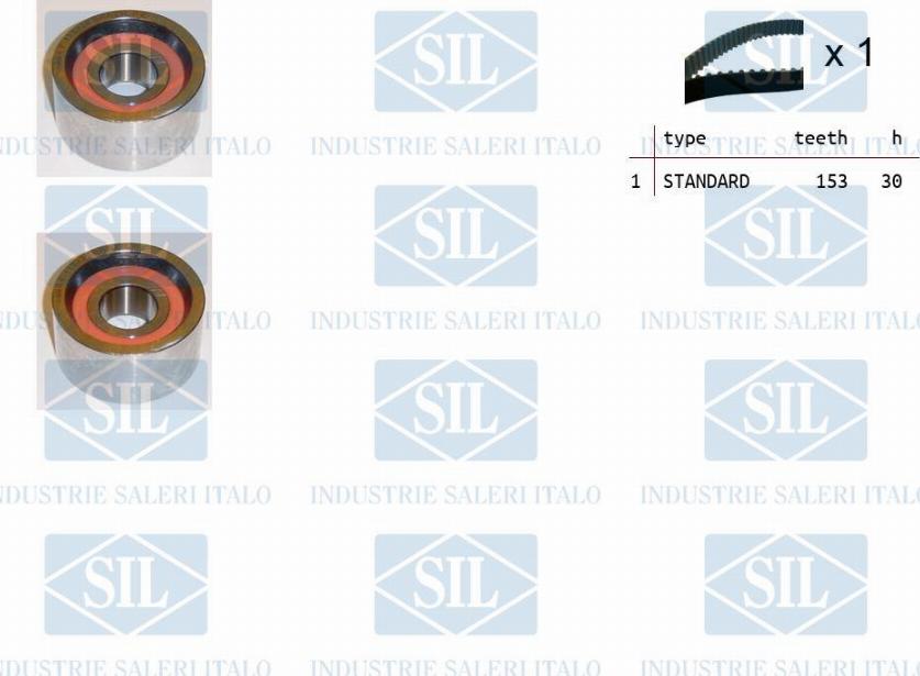 Saleri SIL TK1049 - Комплект зубчатого ремня ГРМ autosila-amz.com