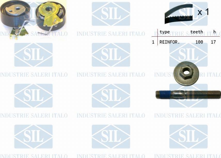 Saleri SIL TK1050 - Комплект зубчатого ремня ГРМ autosila-amz.com