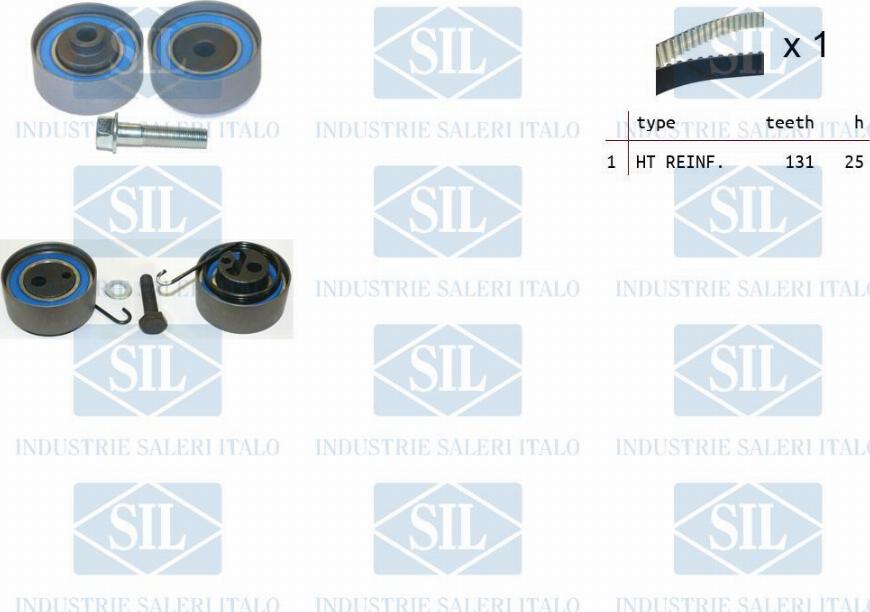 Saleri SIL TK1063 - Комплект зубчатого ремня ГРМ autosila-amz.com