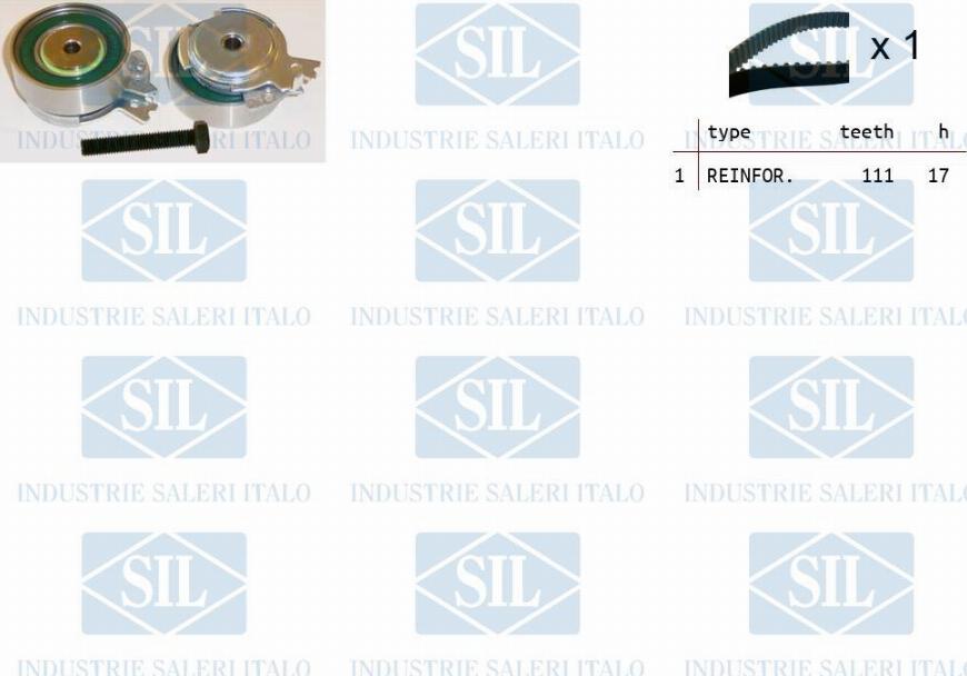 Saleri SIL TK1005 - Комплект зубчатого ремня ГРМ autosila-amz.com