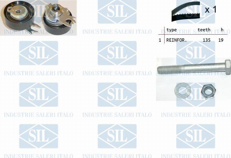 Saleri SIL TK1007 - Комплект зубчатого ремня ГРМ autosila-amz.com