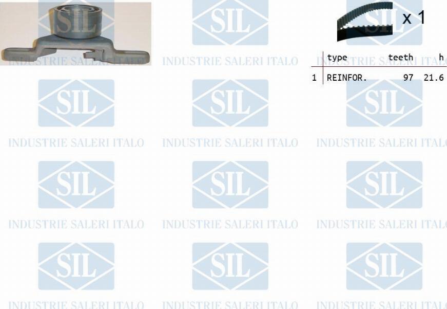 Saleri SIL TK1086 - Комплект зубчатого ремня ГРМ autosila-amz.com