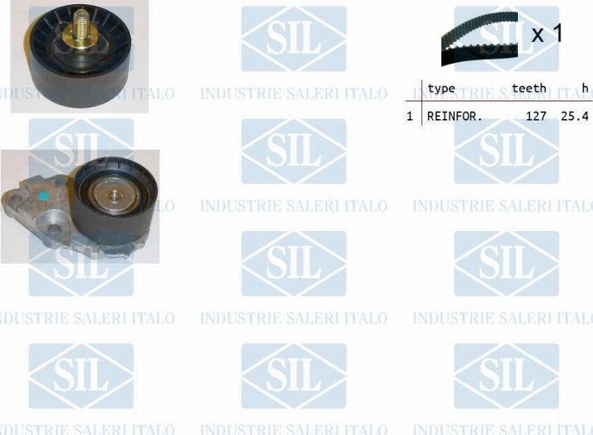 Saleri SIL TK1035 - Комплект зубчатого ремня ГРМ autosila-amz.com