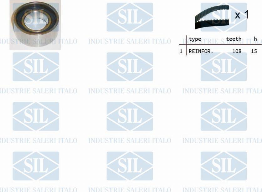 Saleri SIL TK1024 - Комплект зубчатого ремня ГРМ autosila-amz.com