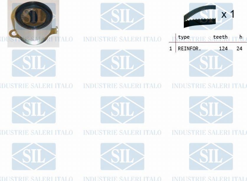Saleri SIL TK1079 - Комплект зубчатого ремня ГРМ autosila-amz.com