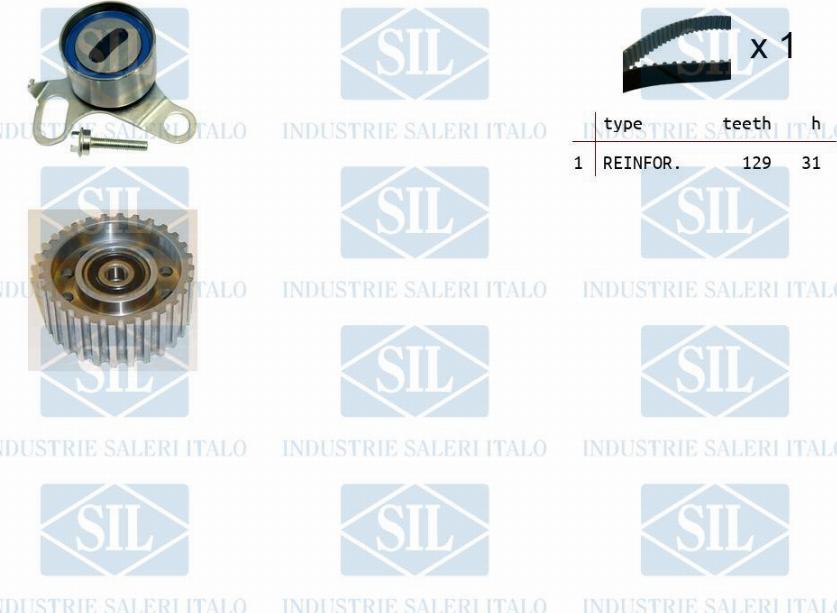 Saleri SIL TK1072 - Комплект зубчатого ремня ГРМ autosila-amz.com