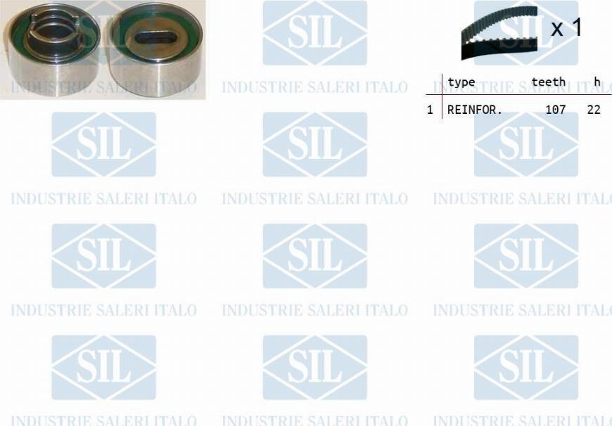 Saleri SIL TK1194 - Комплект зубчатого ремня ГРМ autosila-amz.com