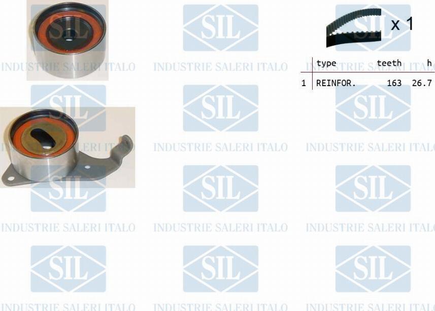 Saleri SIL TK1190 - Комплект зубчатого ремня ГРМ autosila-amz.com