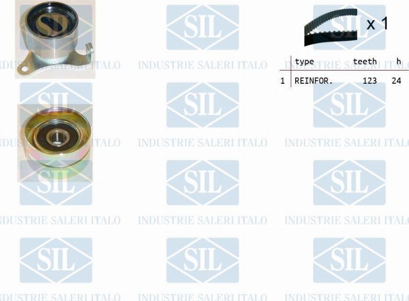 Saleri SIL TK1191 - Комплект зубчатого ремня ГРМ autosila-amz.com