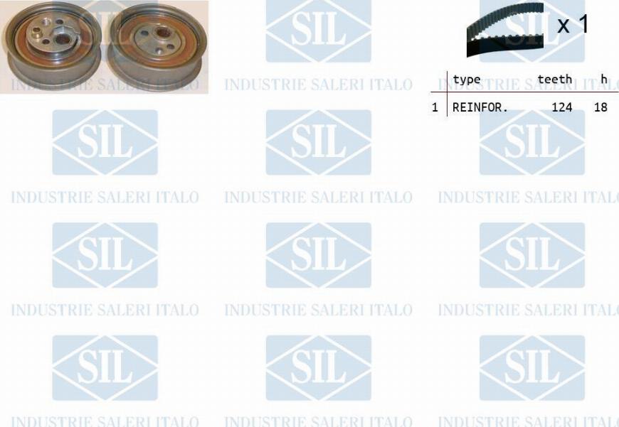 Saleri SIL TK1140 - Комплект зубчатого ремня ГРМ autosila-amz.com