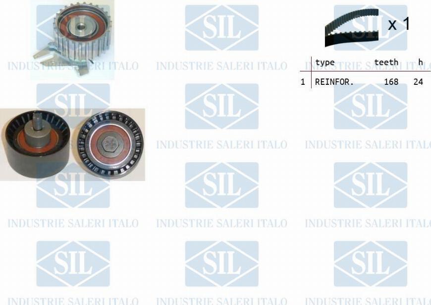 Saleri SIL TK1141 - Комплект зубчатого ремня ГРМ autosila-amz.com
