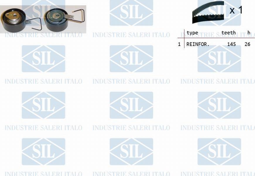 Saleri SIL TK1154 - Комплект зубчатого ремня ГРМ autosila-amz.com