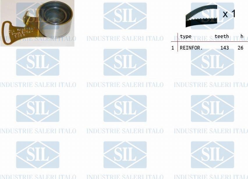 Saleri SIL TK1155 - Комплект зубчатого ремня ГРМ autosila-amz.com