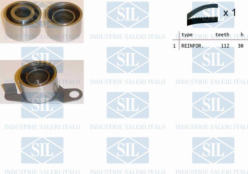 Saleri SIL TK1150 - Комплект зубчатого ремня ГРМ autosila-amz.com