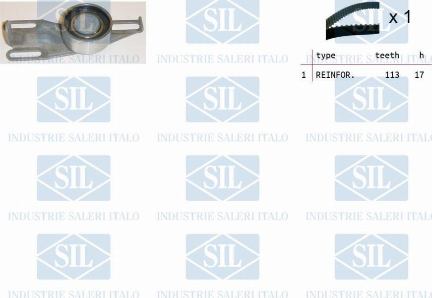 Saleri SIL TK1169 - Комплект зубчатого ремня ГРМ autosila-amz.com