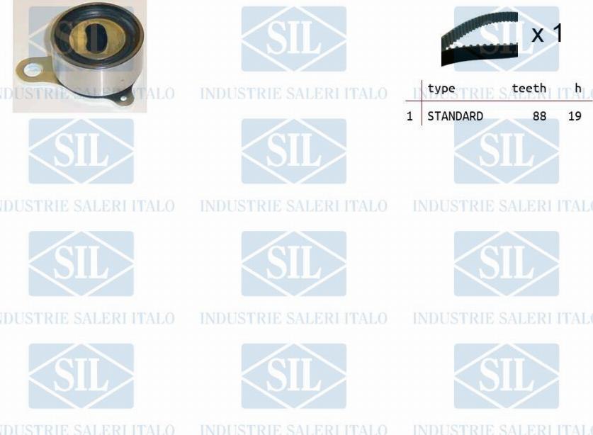 Saleri SIL TK1163 - Комплект зубчатого ремня ГРМ autosila-amz.com